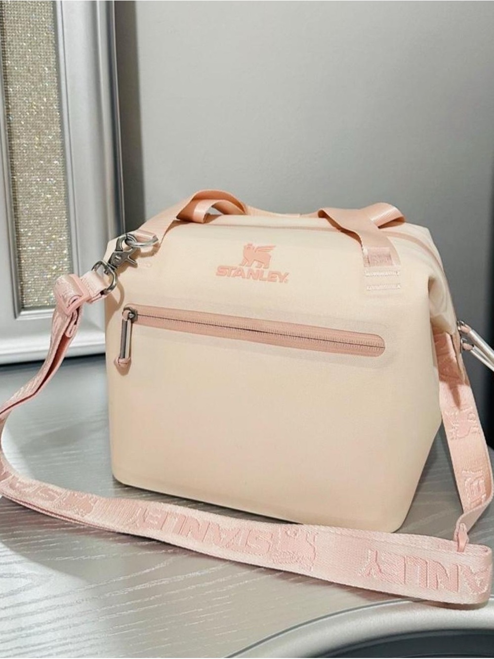 Stanley Pale Pink Insulated Travel Tote